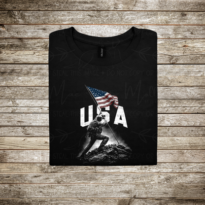 Raising Freedom Patriotic USA Graphic Tee