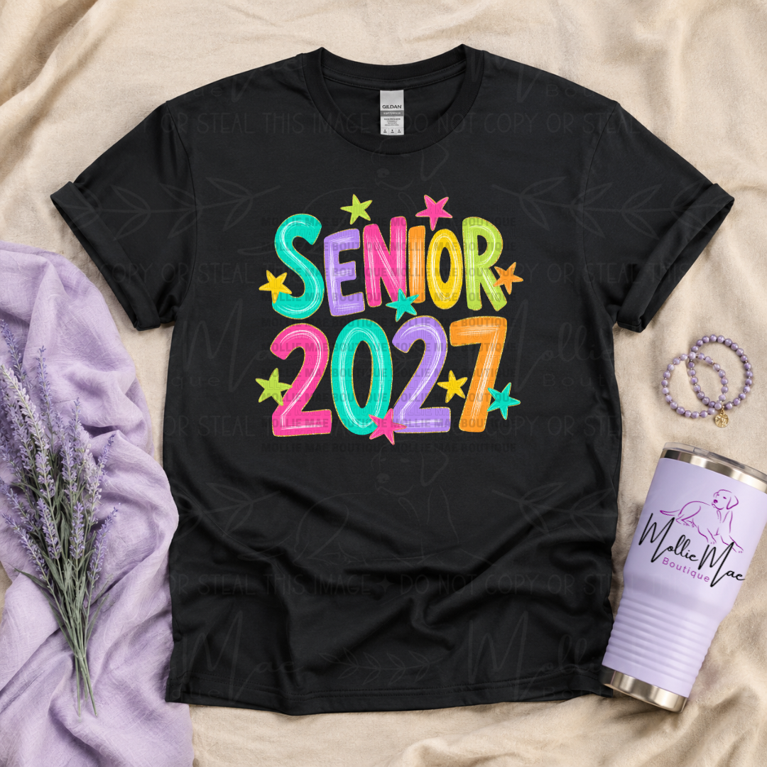 Senior 2027 Bright Stars Graphic Tee