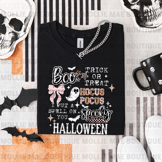 Spooky Quotes Graphic Tee