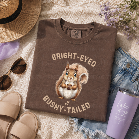 Bright-Eyed & Bushy-Tailed Squirrel Graphic Tee