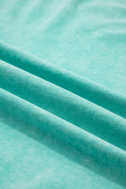 Mint Green Mineral wash tank top and lined skort set with soft washed color, comfortable fit, and sporty boutique summer style