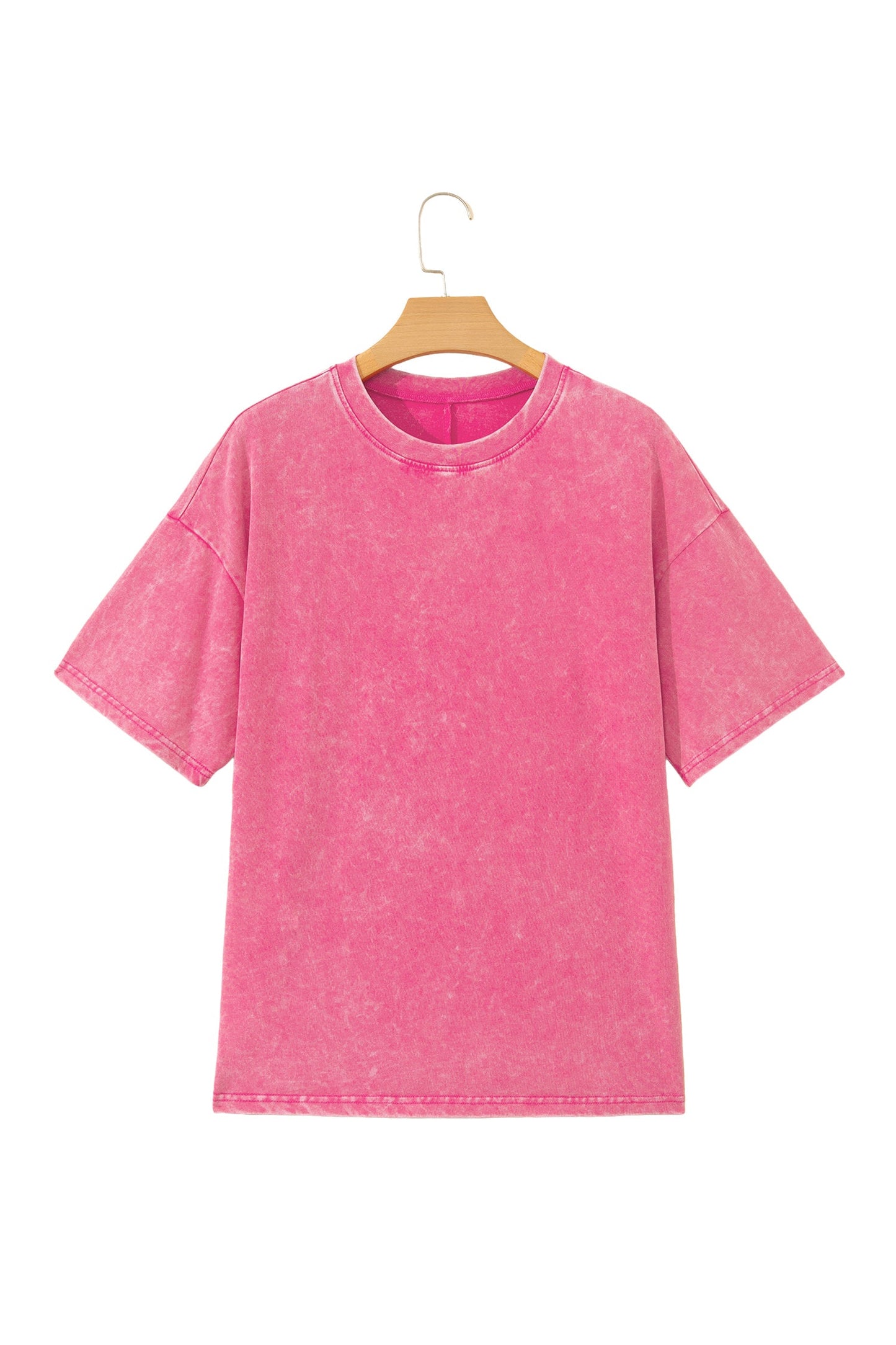 Solid Mineral Wash Short Sleeve Oversized Tee boutique clothing from Mollie Mae Boutique