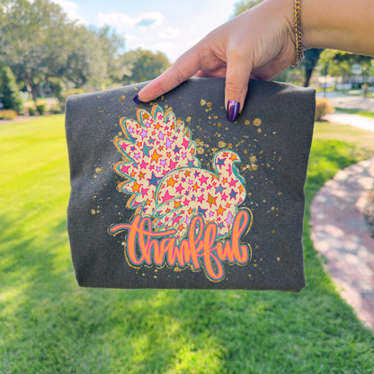Thankful Star Turkey Graphic Tee
