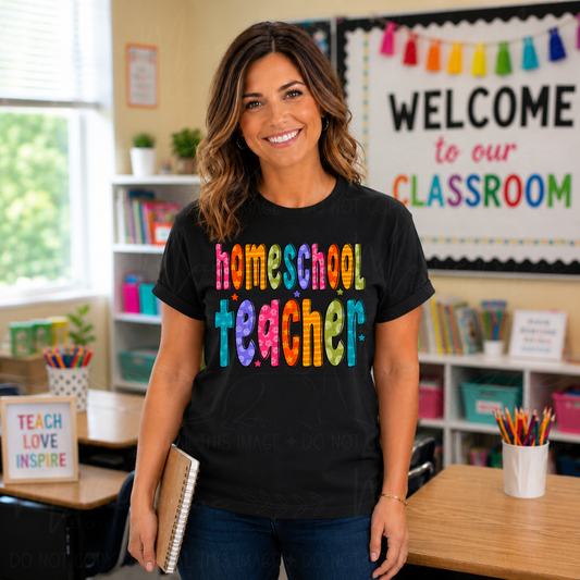 Homeschool Teacher Graphic Tee
