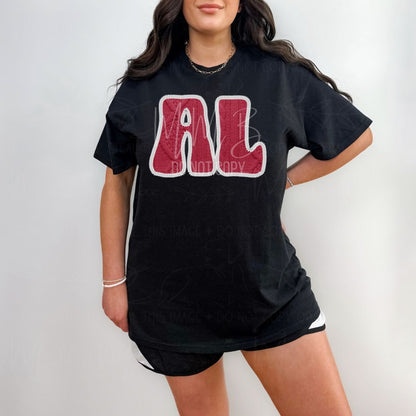 SEC College Faux Knit Graphic Sweatshirt or Tee