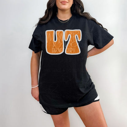SEC College Faux Knit Graphic Sweatshirt or Tee