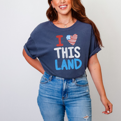 I Love This Land Patriotic Graphic Tee (Semi-Exclusive)