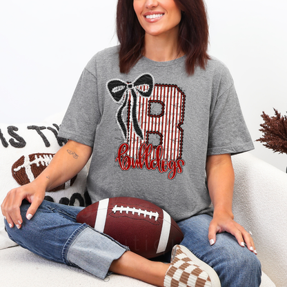 Bulldogs Seersucker Graphic Tee / Sweatshirt