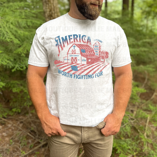 America Worth Fighting For Graphic Tee