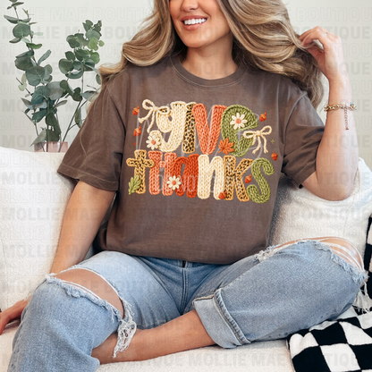 Grateful Threads Faux Knit Tee