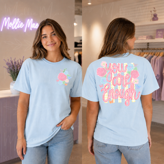 You Are Enough Floral Graphic Tee