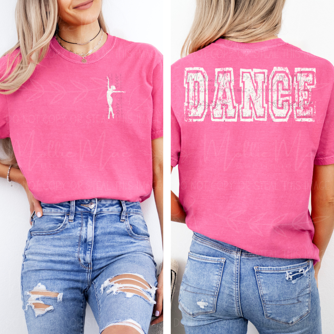 Dance Varsity Grunge Graphic Tee