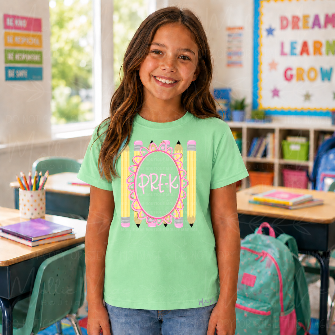 Pencil Coquette Grade Graphic Tee