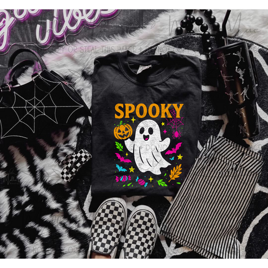 Spooky Ghost Halloween Tee or Sweatshirt