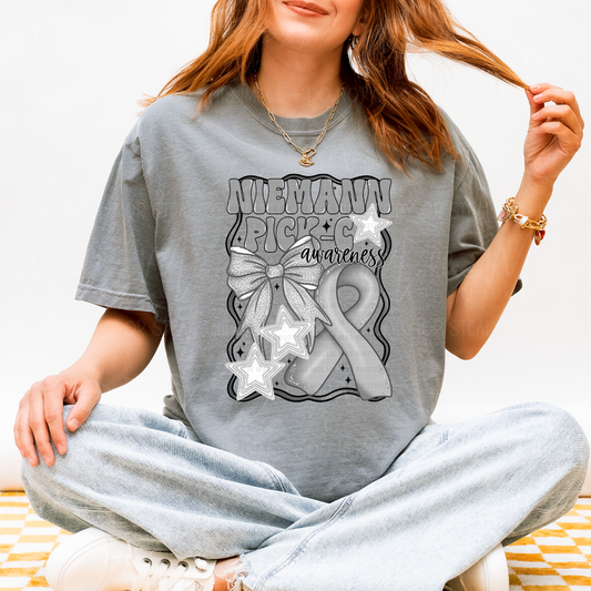 Niemann-Pick C Awareness Ribbon Graphic Tee