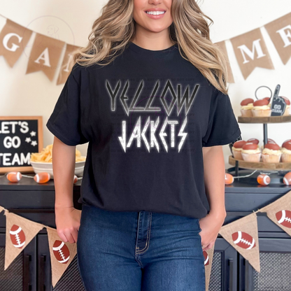 Gridiron Glow Yellow Jackets Tee