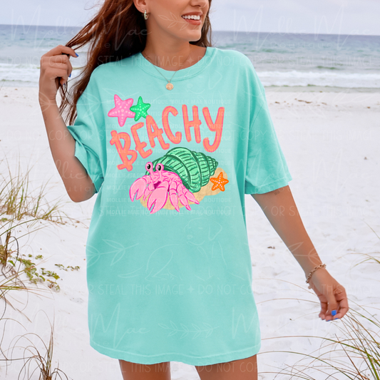 Beachy Hermit Crab Graphic Tee