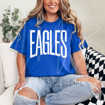EAGLES Graphic Tee – Oversized Athletic Font