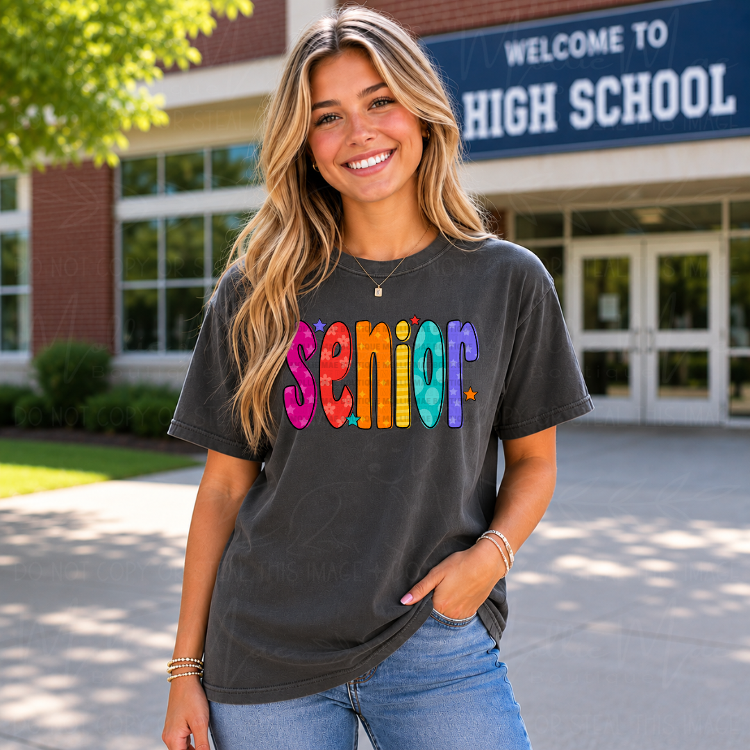 Senior Doodle Graphic Tee