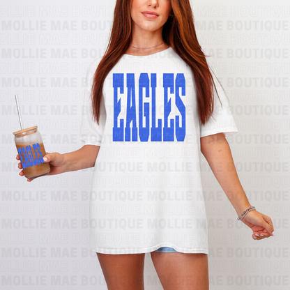 EAGLES Oversized Print Bold Tee