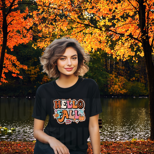 Hello Fall Graphic Tshirt