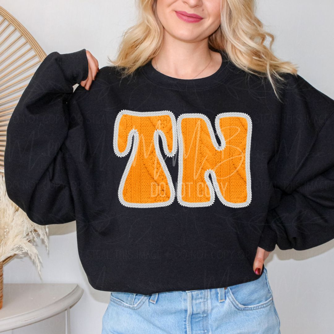 SEC College Faux Knit Graphic Sweatshirt or Tee