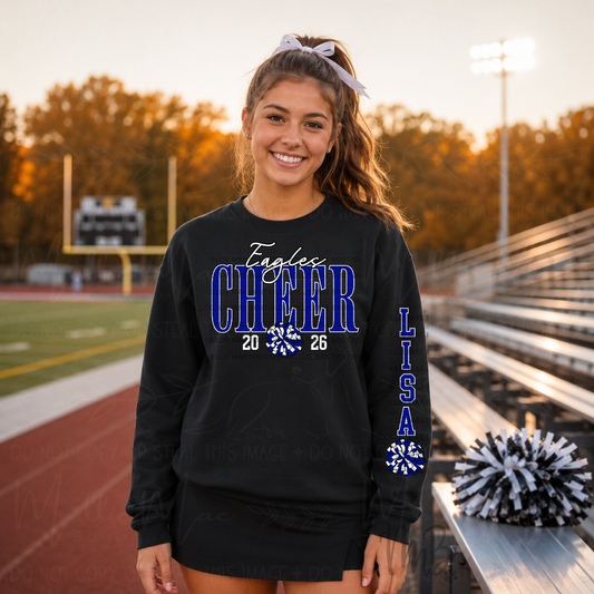 Custom School Cheer Sweatshirt | Personalized Cheer Crewneck