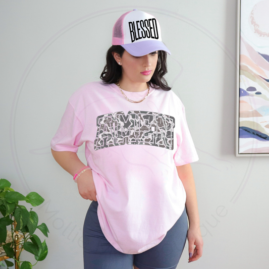 Amen Camo Varsity Graphic Tee