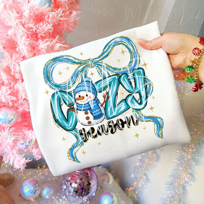 Cozy Season Snowman Graphic Sweatshirt