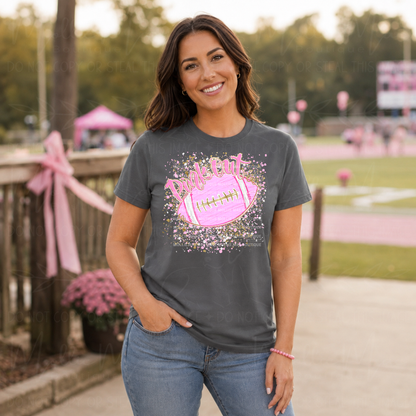 Pink Out Football Graphic Tee
