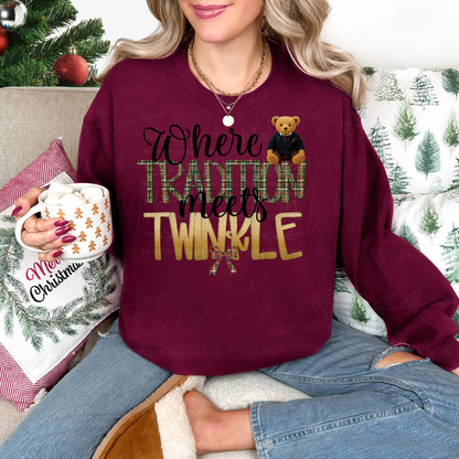 Where Tradition Meets Twinkle Graphic Sweatshirt