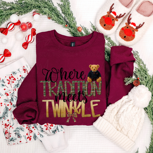 Where Tradition Meets Twinkle Graphic Sweatshirt