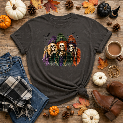 Skellie Sisters Halloween Comfort Colors Tee