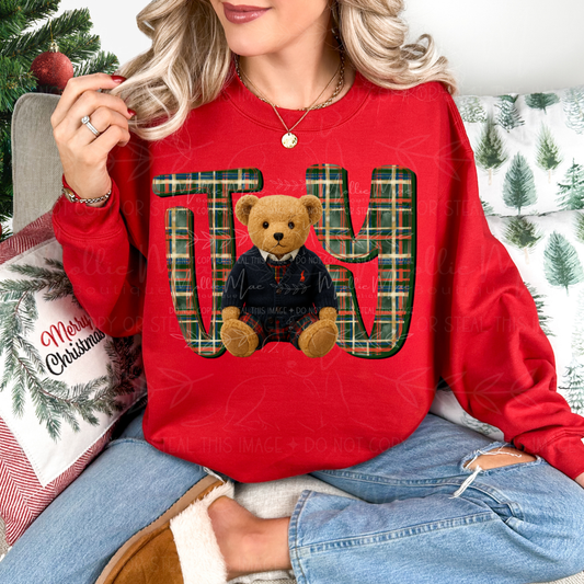 Teddy Bear Joy Graphic Sweatshirt