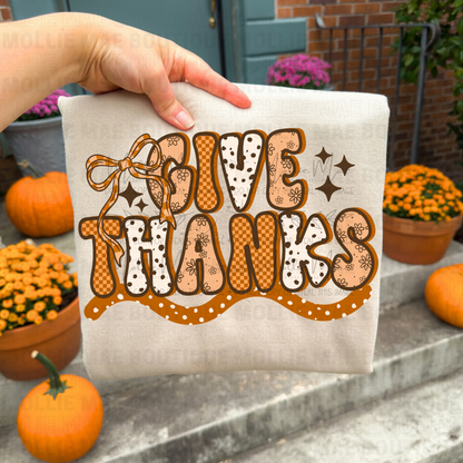 Harvest Bow “Give Thanks” Graphic Tee