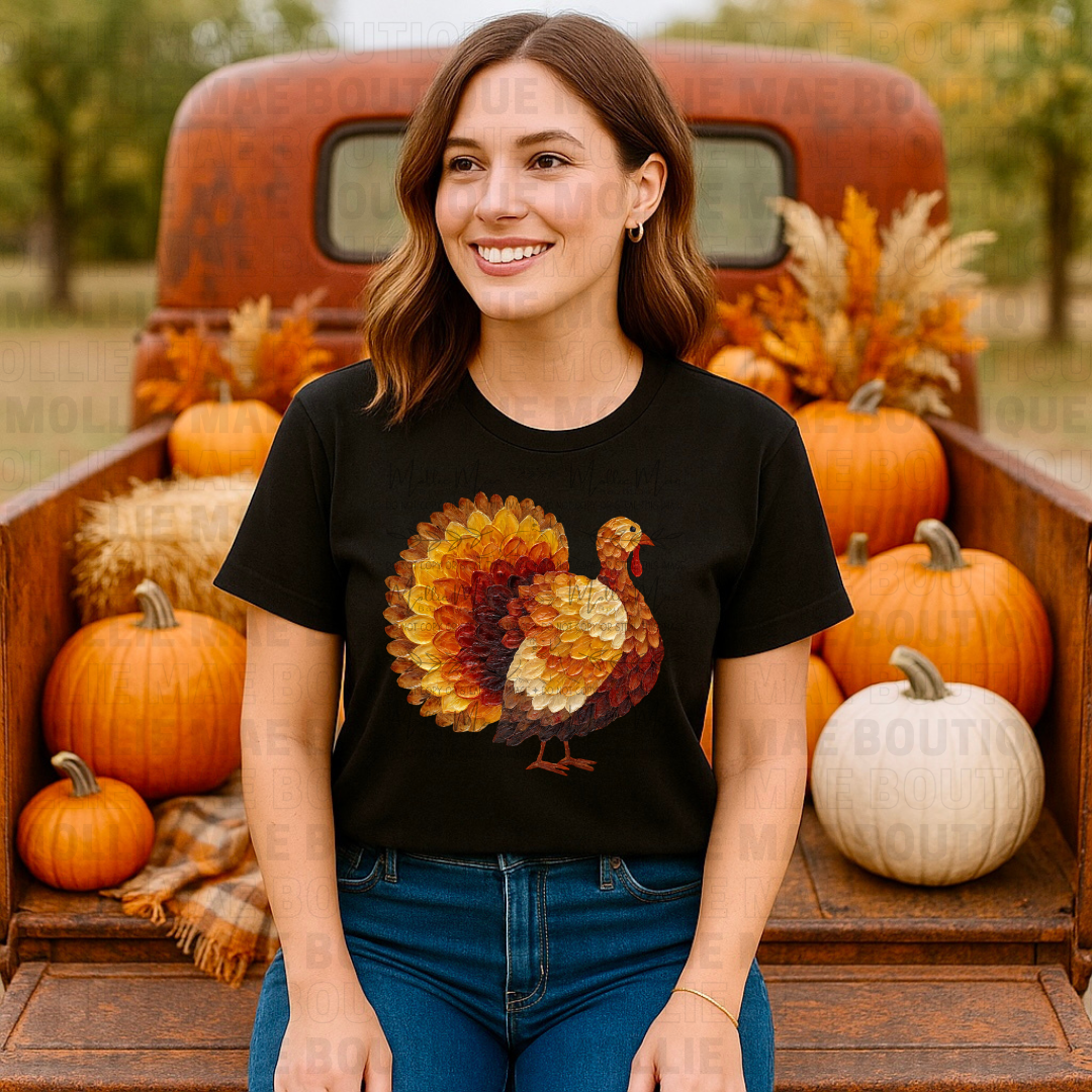 Hand Painted Turkey Tee