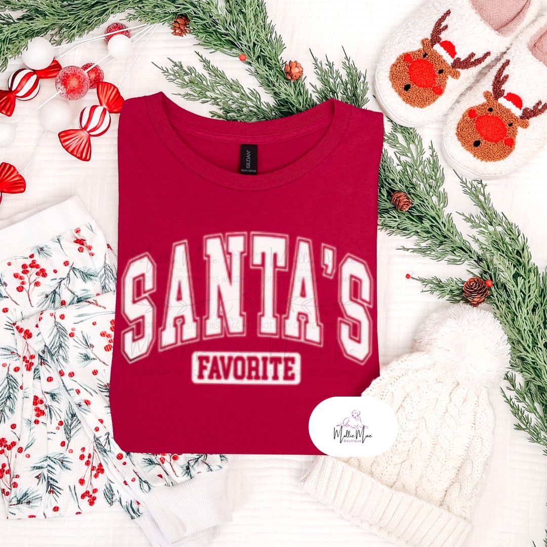 Santas Favorite Varsity Print