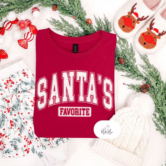 Santas Favorite Varsity Print