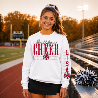 Custom School Cheer Sweatshirt | Personalized Cheer Crewneck