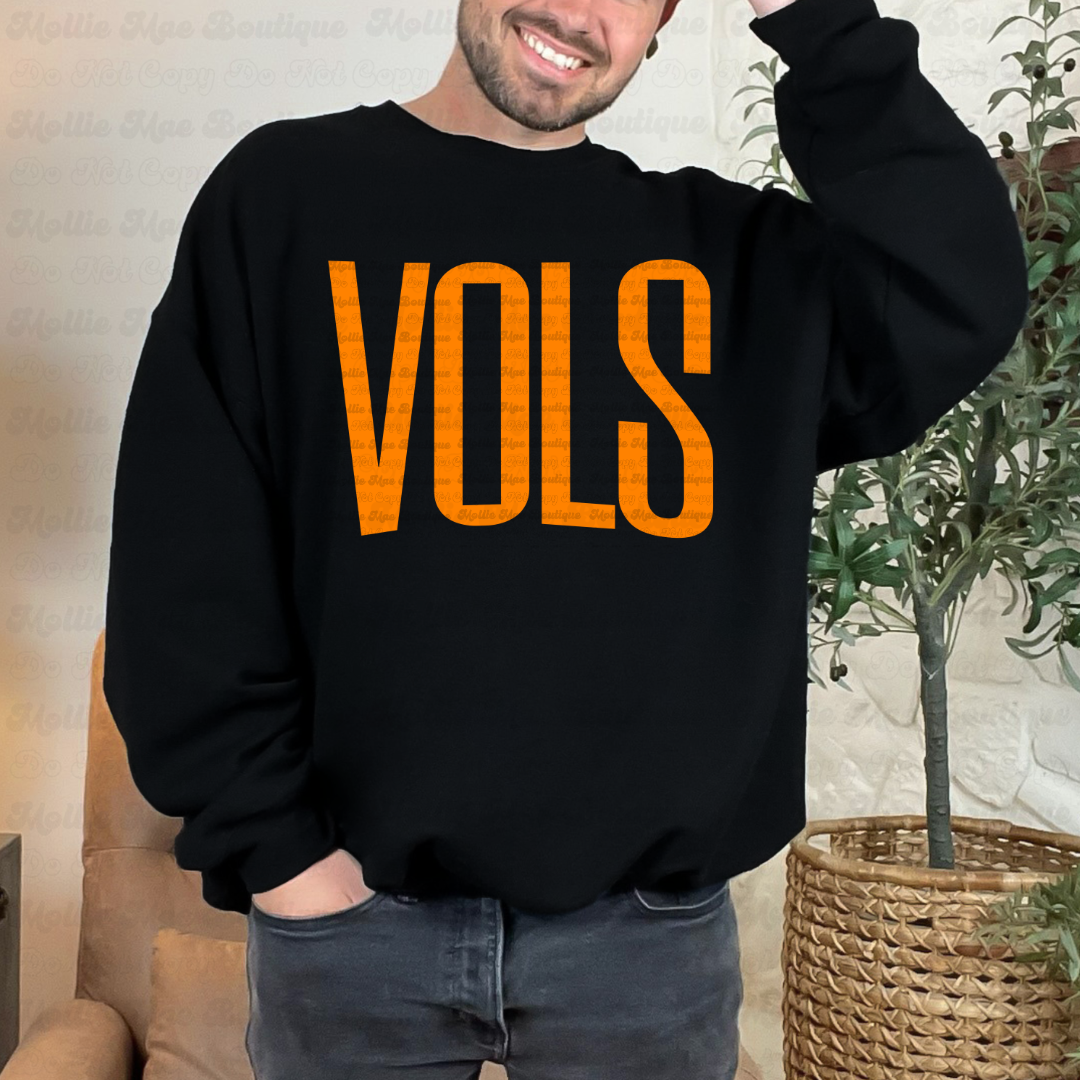 VOLS Oversized Print Graphic Tee or Sweatshirt