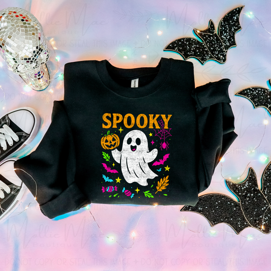 Spooky Ghost Halloween Tee or Sweatshirt
