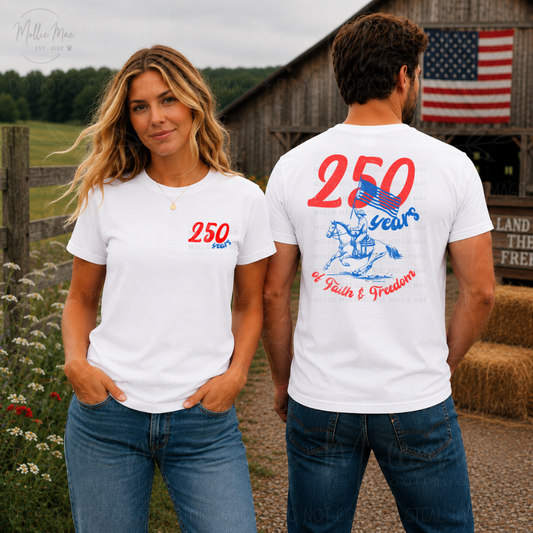 America 250: Faith & Freedom Graphic Tee
