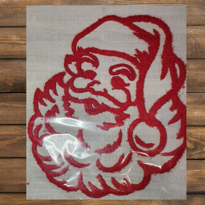 Fluffy Chenille Santa Patch Sweatshirt - Limited Quanity