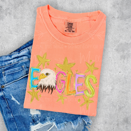 Eagles Starburst Graphic Tee – Color Stars or Yellow Stars