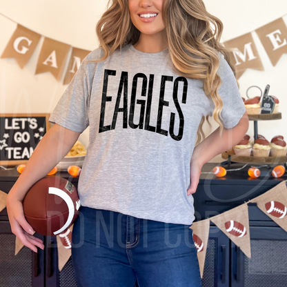 EAGLES Graphic Tee – Oversized Athletic Font