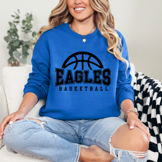 Eagles Basketball - Royal Blue - Black Image