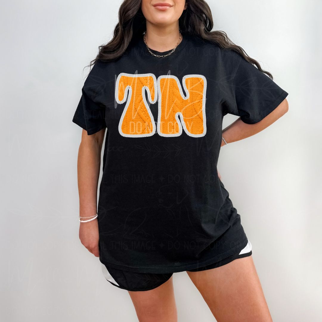 SEC College Faux Knit Graphic Sweatshirt or Tee