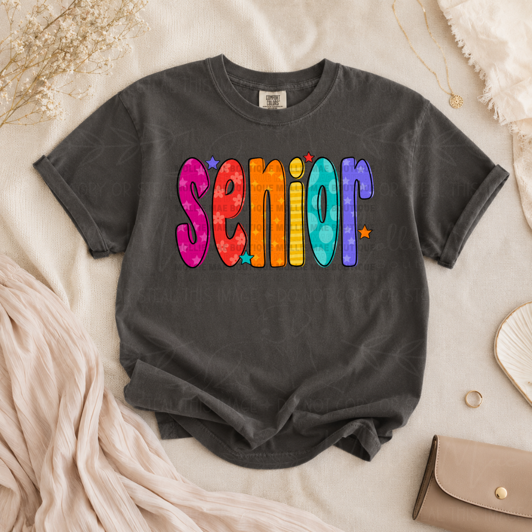 Senior Doodle Graphic Tee