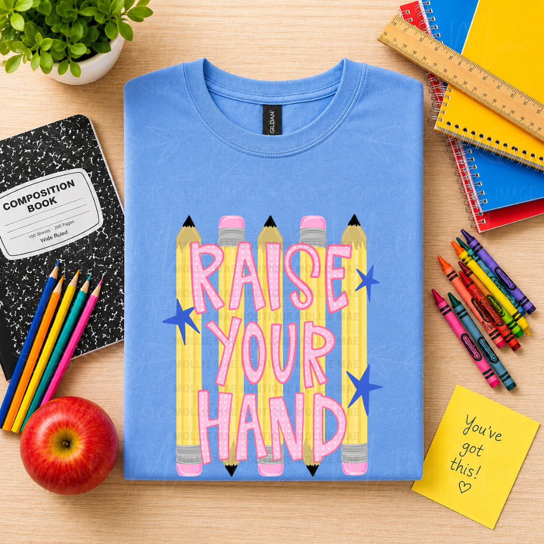 Raise Your Hand Teacher Graphic Tee