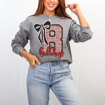 Bulldogs Seersucker Graphic Tee / Sweatshirt
